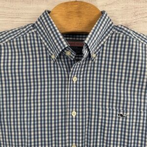 Vineyard Vines Slim Fit Tucker Shirt Mens Large Gingham Check Button Down‎